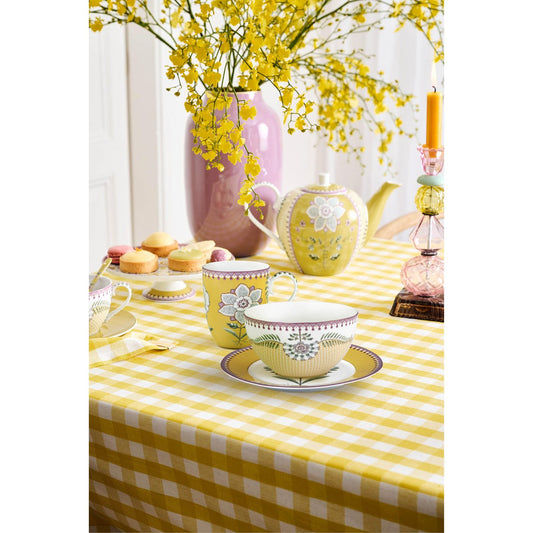 Set/3 Breakfast Set Lily&Lotus Yellow