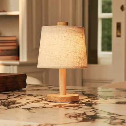 Rover Hellbraune wiederaufladbare Holzlampe