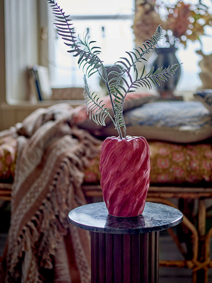 Bloomingville Rowena Vase, Rose, Steingut