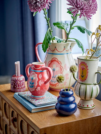 Bloomingville Faramir Vase, Blue, Steingut
