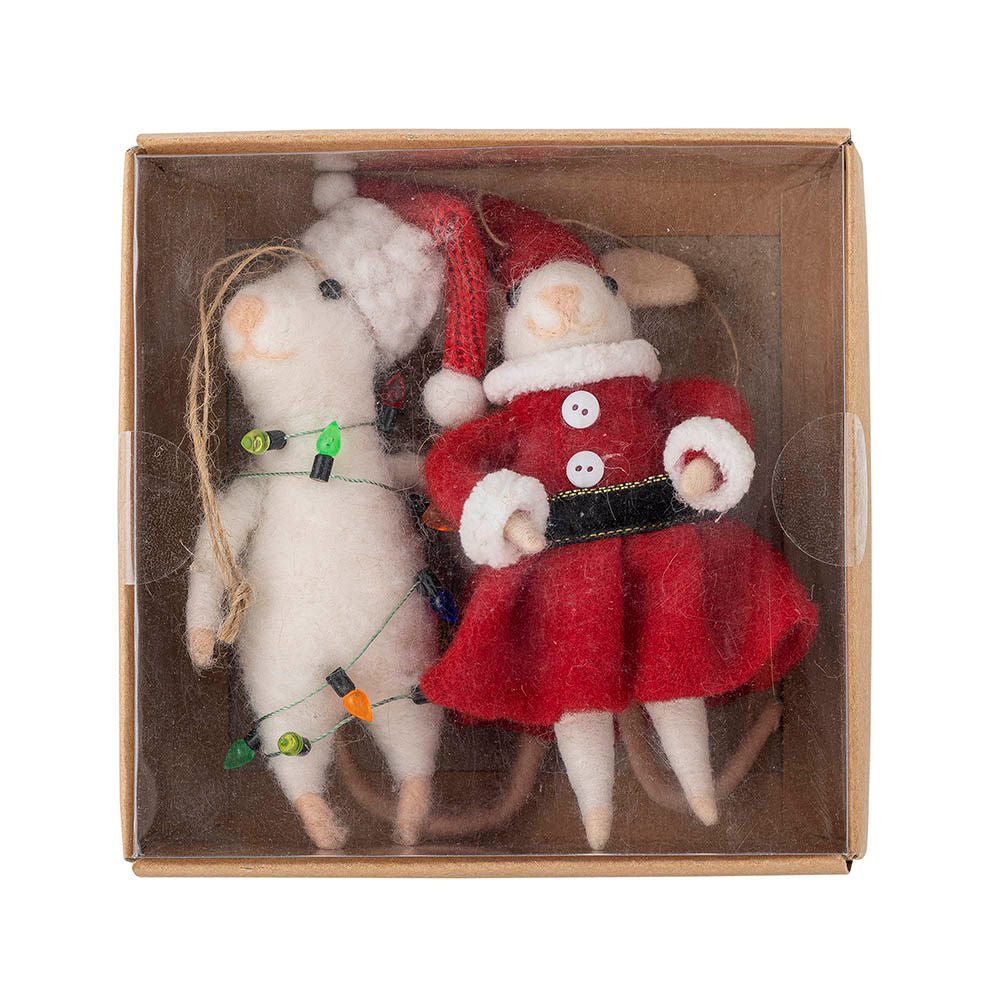 Bloomingville Peo Ornament, Rot, Wolle
