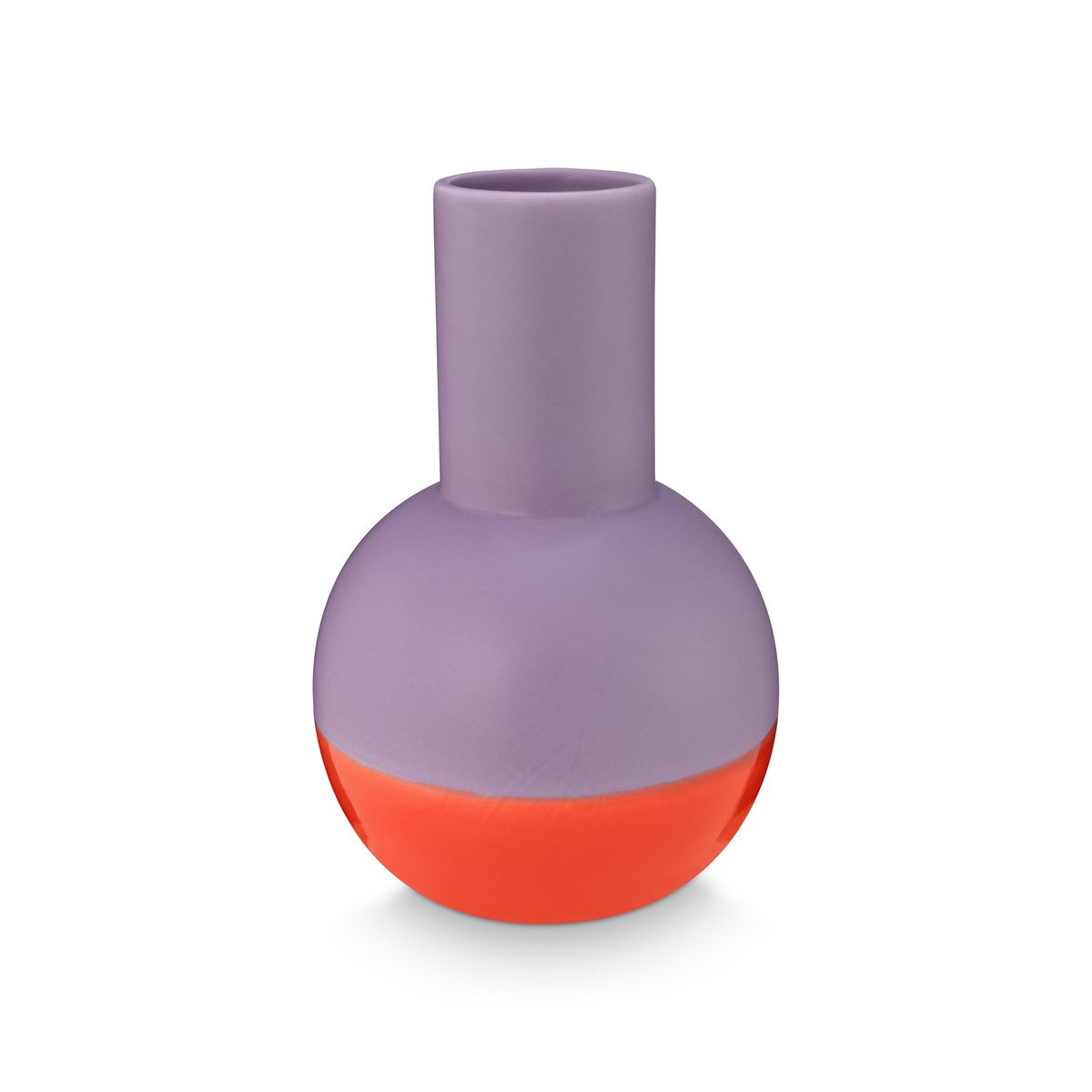 Vase Ceramic Red-Lilac Medium
