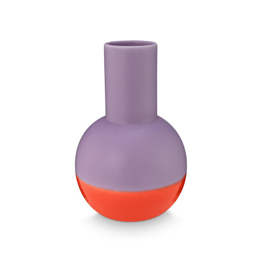 Vase Ceramic Red-Lilac Medium