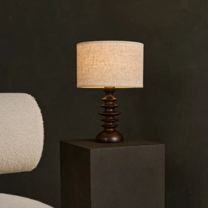 Bodhi Dunkelbraune Holzlampe