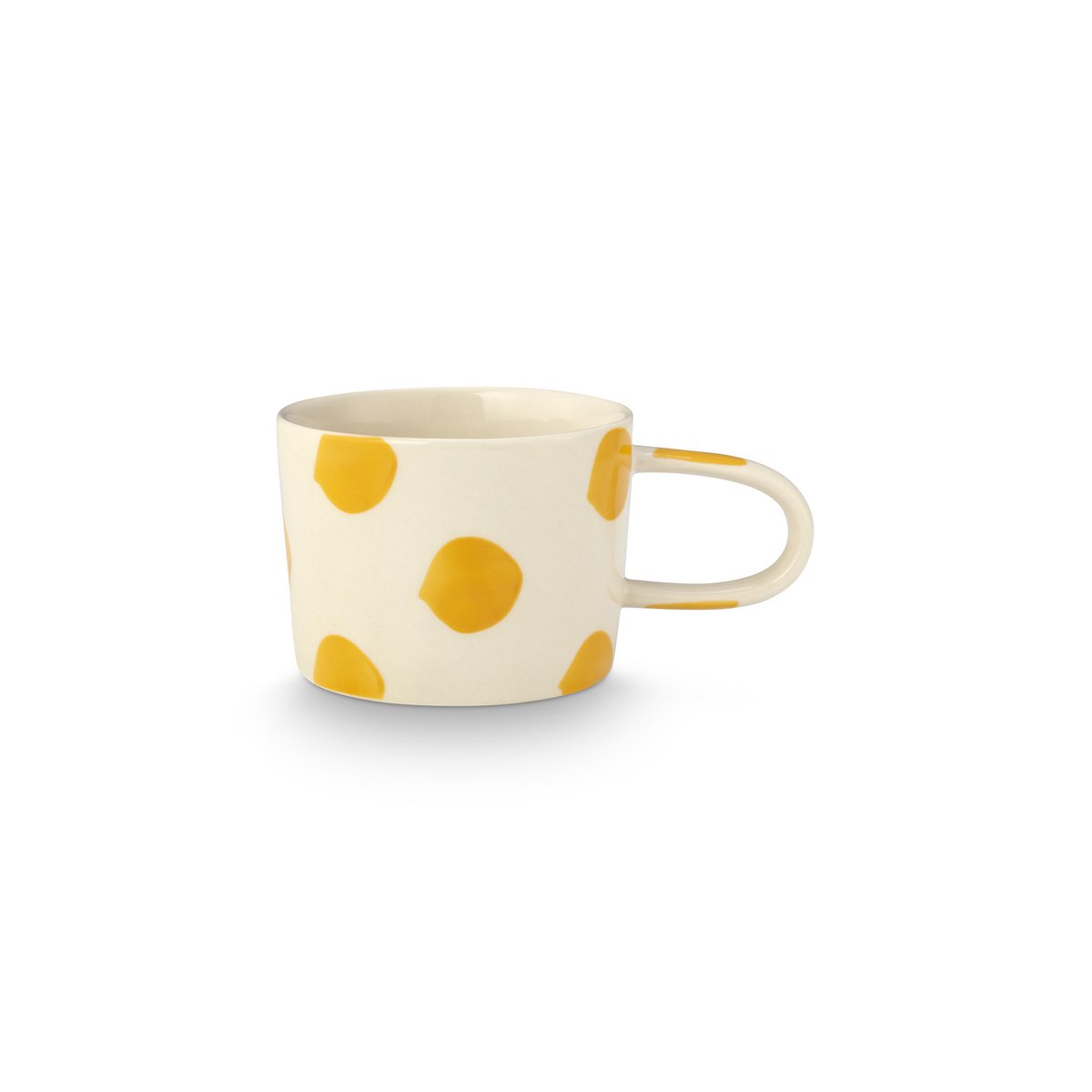 Mug with Ear Dots Yellow 350ml