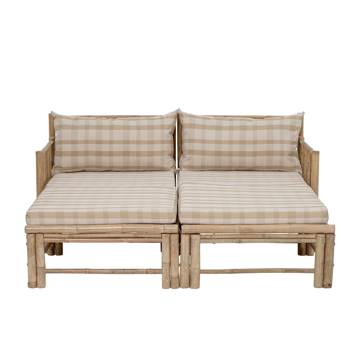 Bloomingville Korfu Modul-Pouf, Natur, Bambus