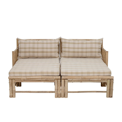 Bloomingville Korfu Modul-Pouf, Natur, Bambus