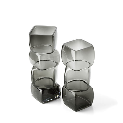 The Cubes Vase - Dunkelgrau - M