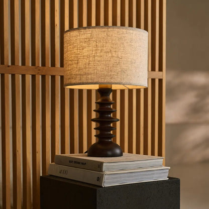 Bodhi Dunkelbraune Holzlampe