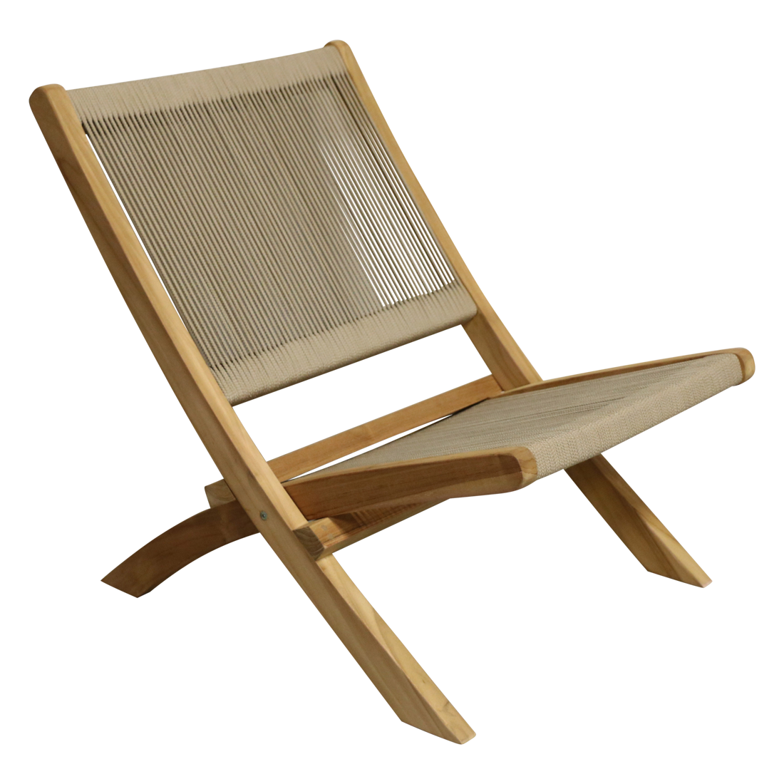 Lounge Seilklappstuhl beige
