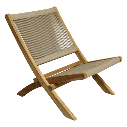 Lounge Seilklappstuhl beige