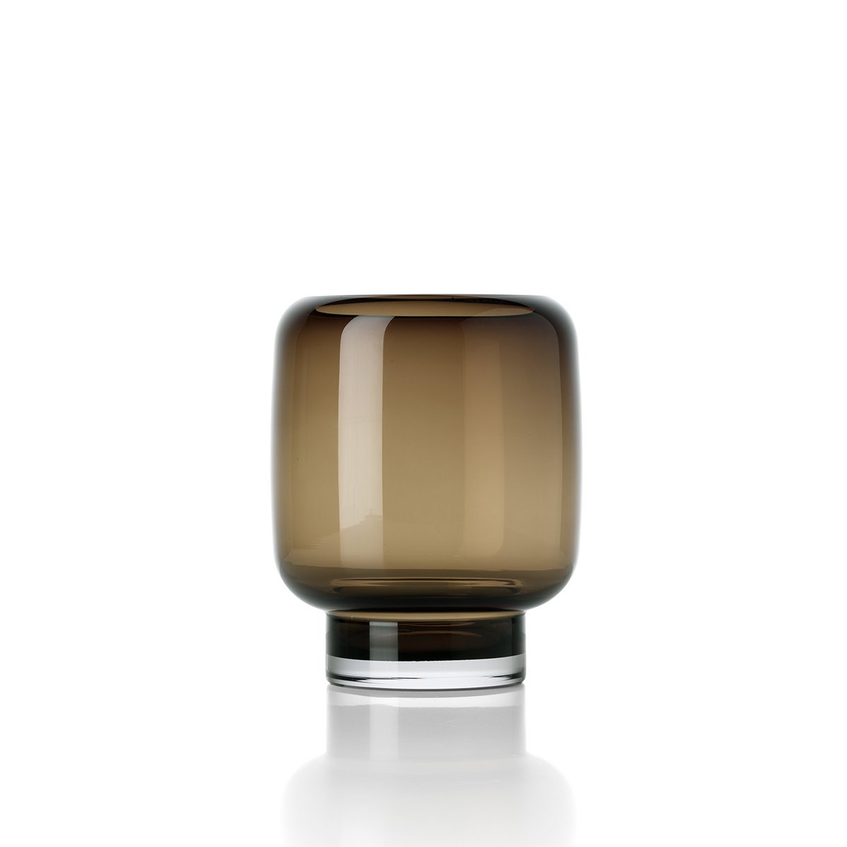 Die Smoky Cube Vase – Braun – S