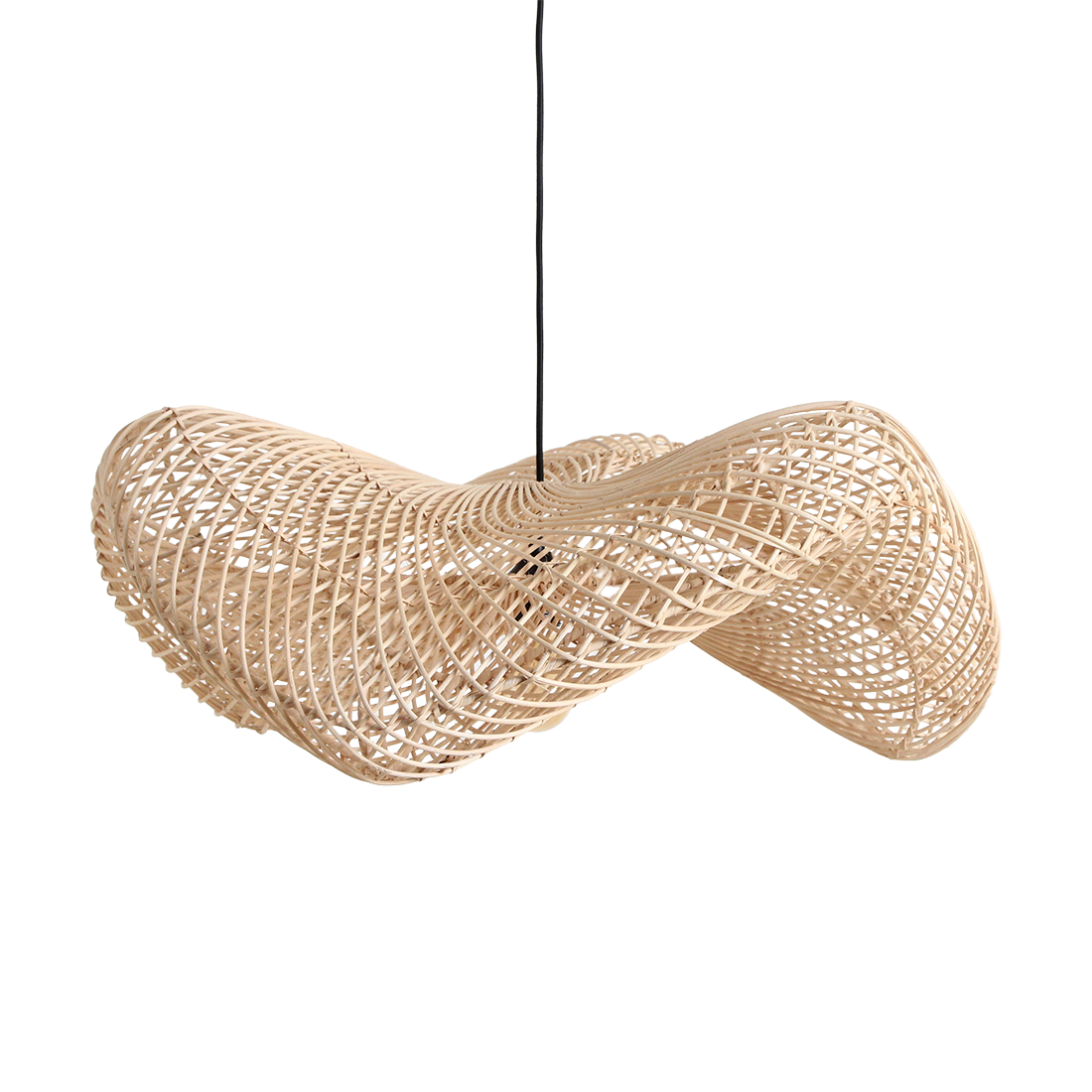 Wellenlampe natur L