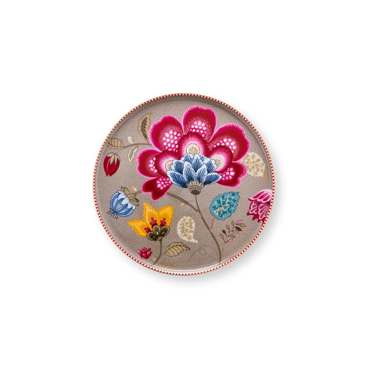 Mini Kuchenservierplatte Blooming Tales Fantasy Khaki 21cm