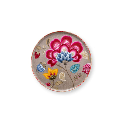 Mini Kuchenservierplatte Blooming Tales Fantasy Khaki 21cm