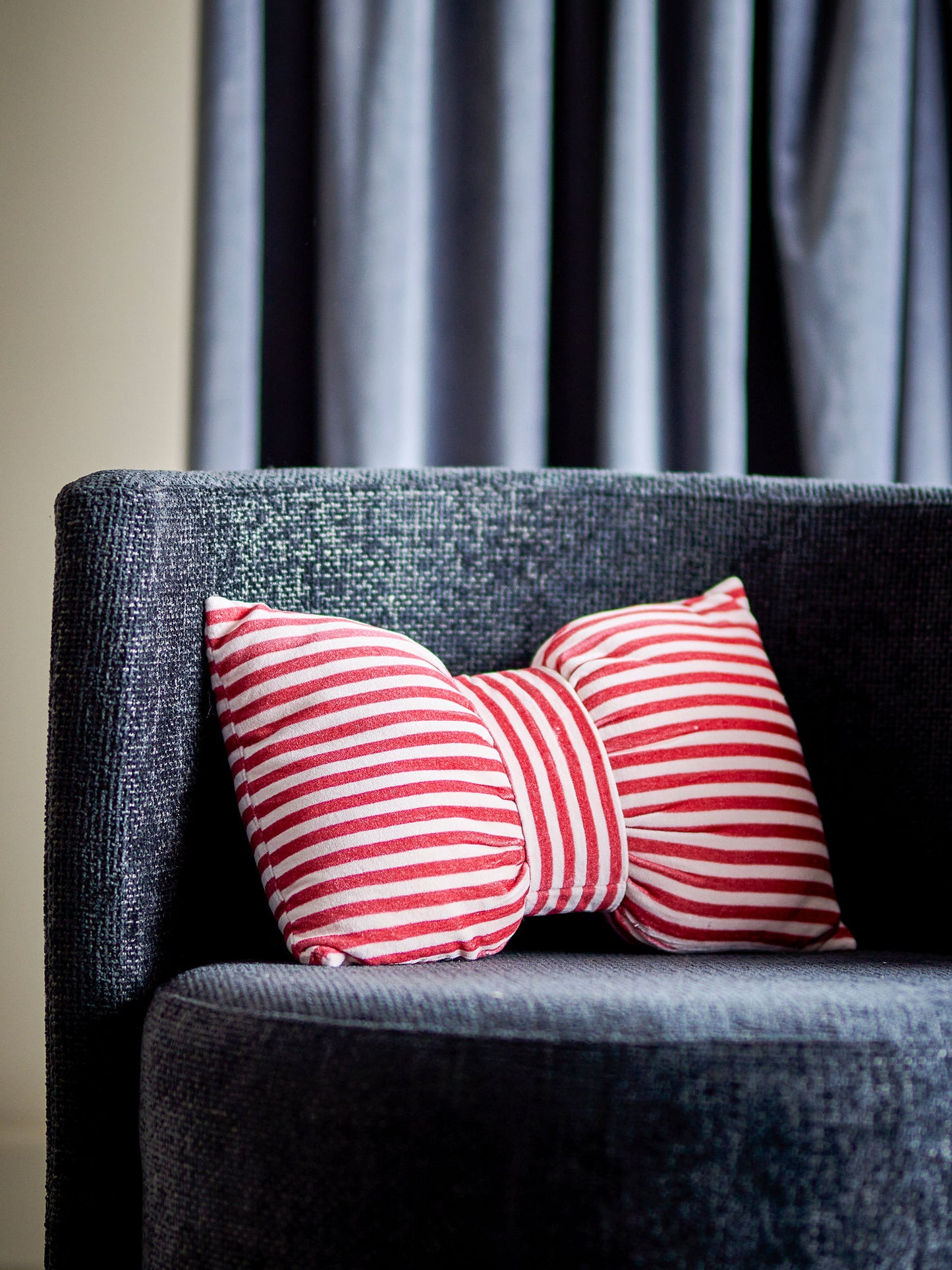 Bloomingville Livia Kissen, Rot, Baumwolle OEKO-TEX®