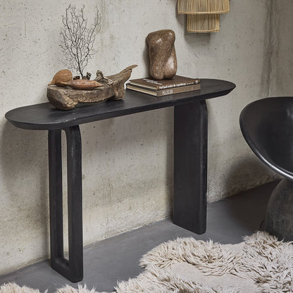 Bullnose Consolet Tisch schwarz