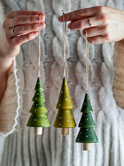 Bloomingville Jayli Ornament, Grün, Schima