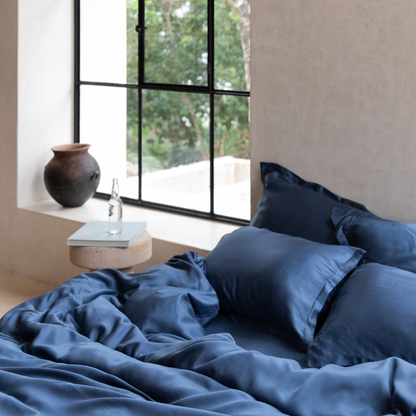 TENCEL™ Twill Hoeslaken Donker Blauw
