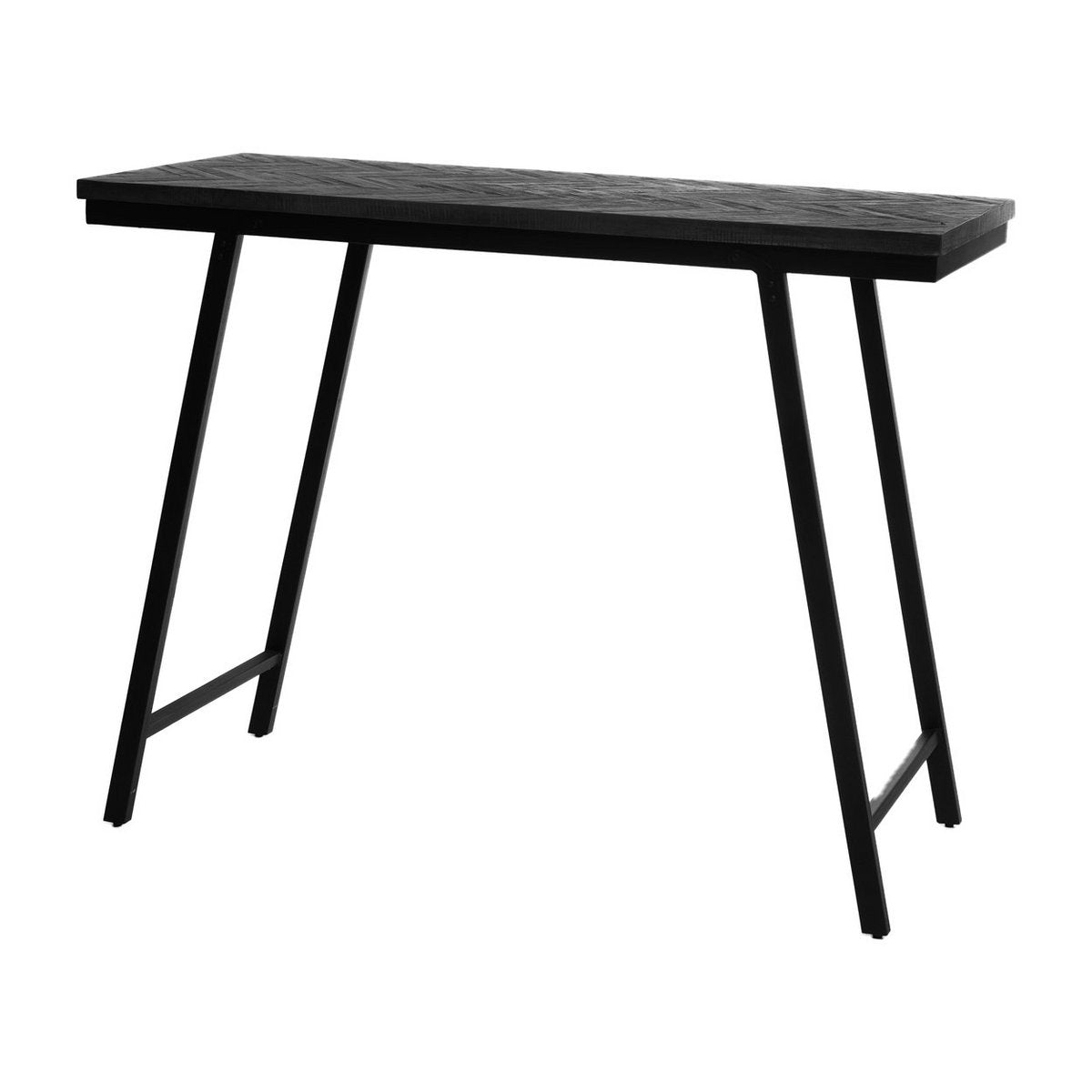 Der Herringbone-Hochtisch – Schwarz – 140 cm