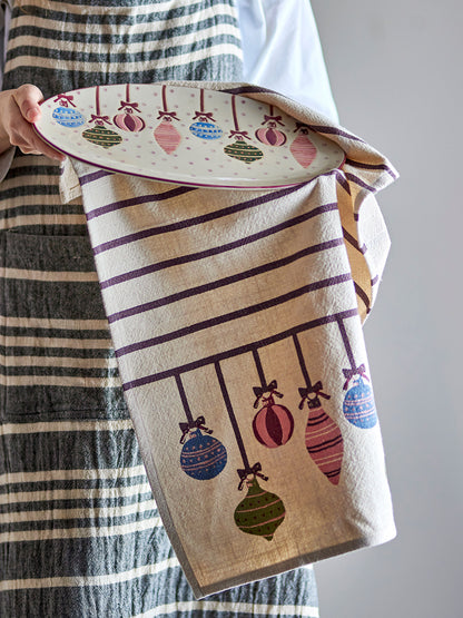 Bloomingville Ornamentia Küchenhandtuch, Bunt, Baumwolle OEKO-TEX®