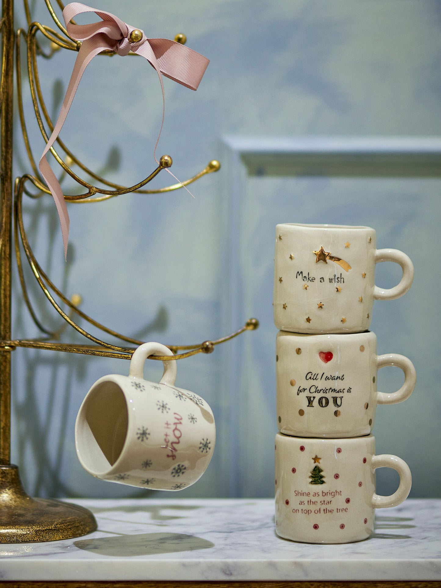 Bloomingville Christy Tasse, Multipack, Natur, Steingut