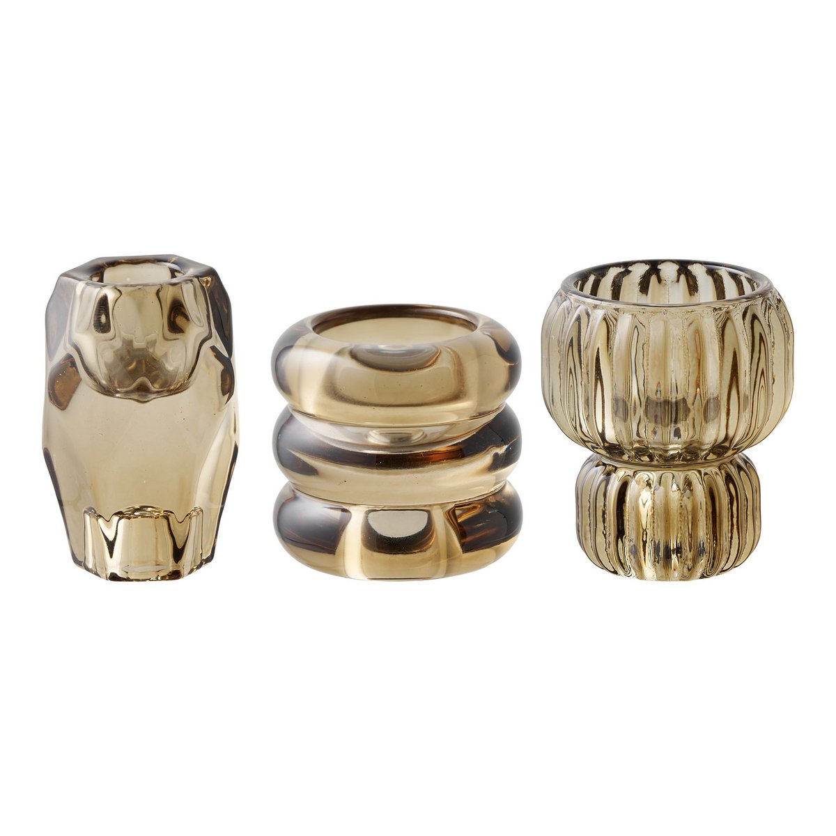 Kerzenhalter Glas 3er-Set