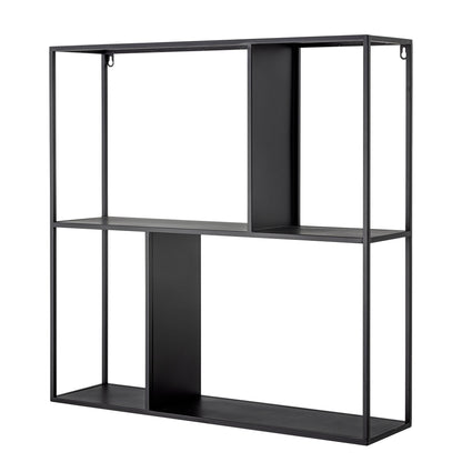 Bloomingville Mack Regal, Schwarz, Metall