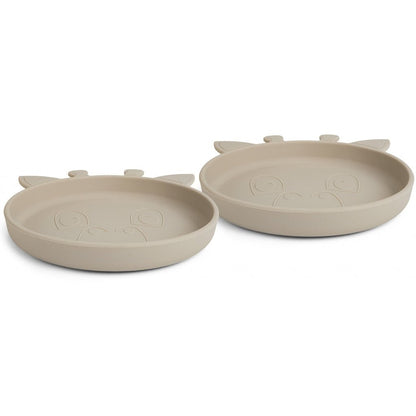 Akila Silikonteller 2er-Pack Giraffe