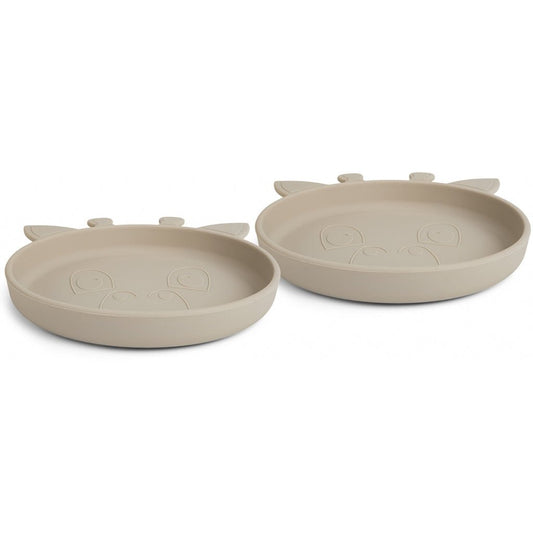 Akila Silikonteller 2er-Pack Giraffe