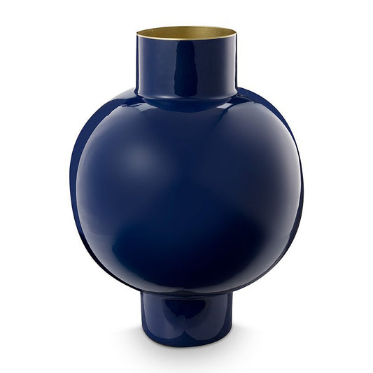 Vase Metal Large Royal Blue