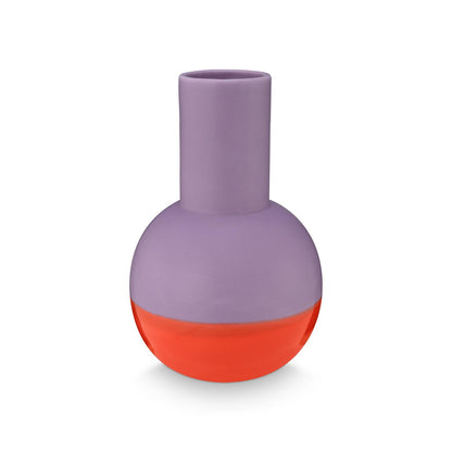 Vase Ceramic Red-Lilac Medium