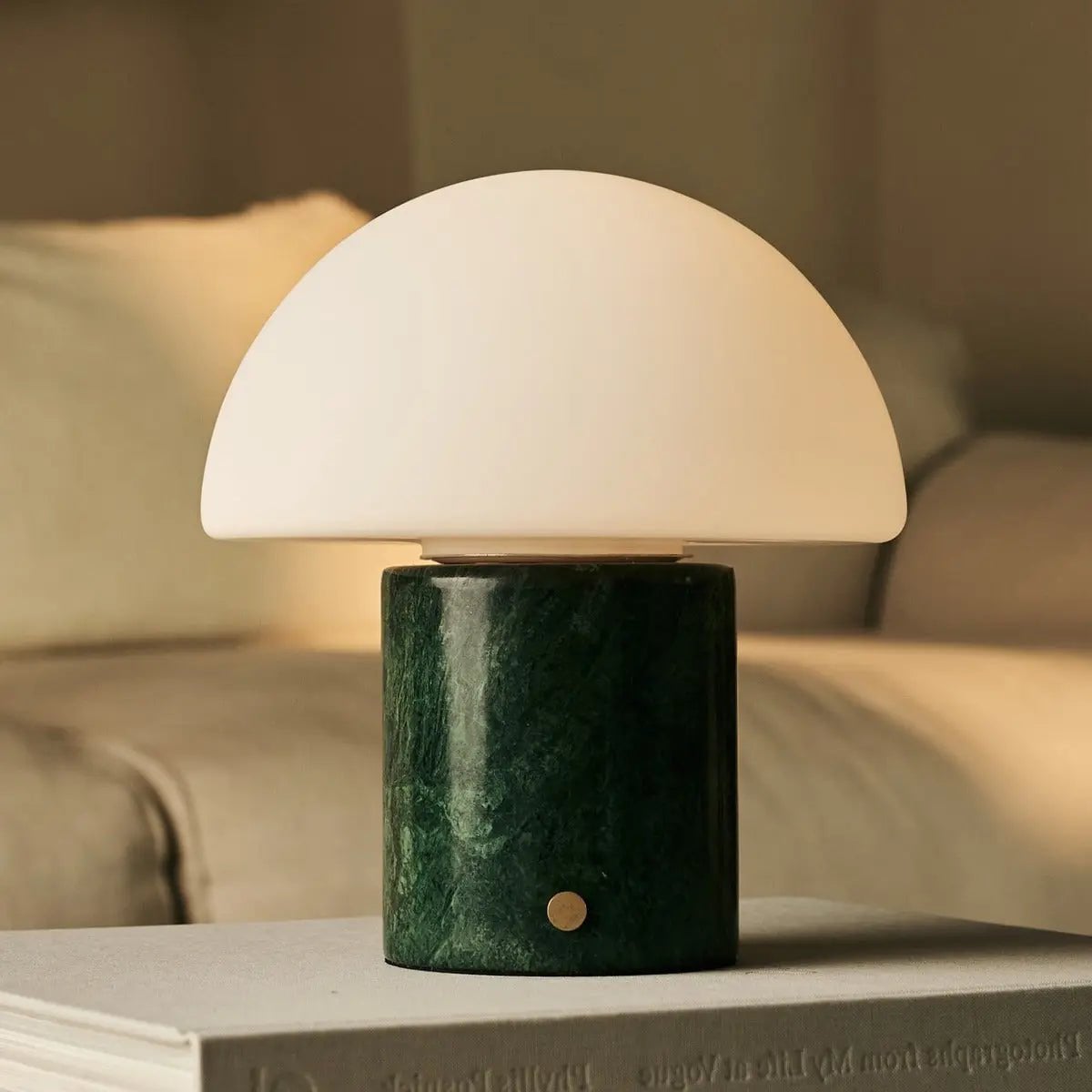 Maris Green – Marble wiederaufladbare Tischlampe | dimmbar