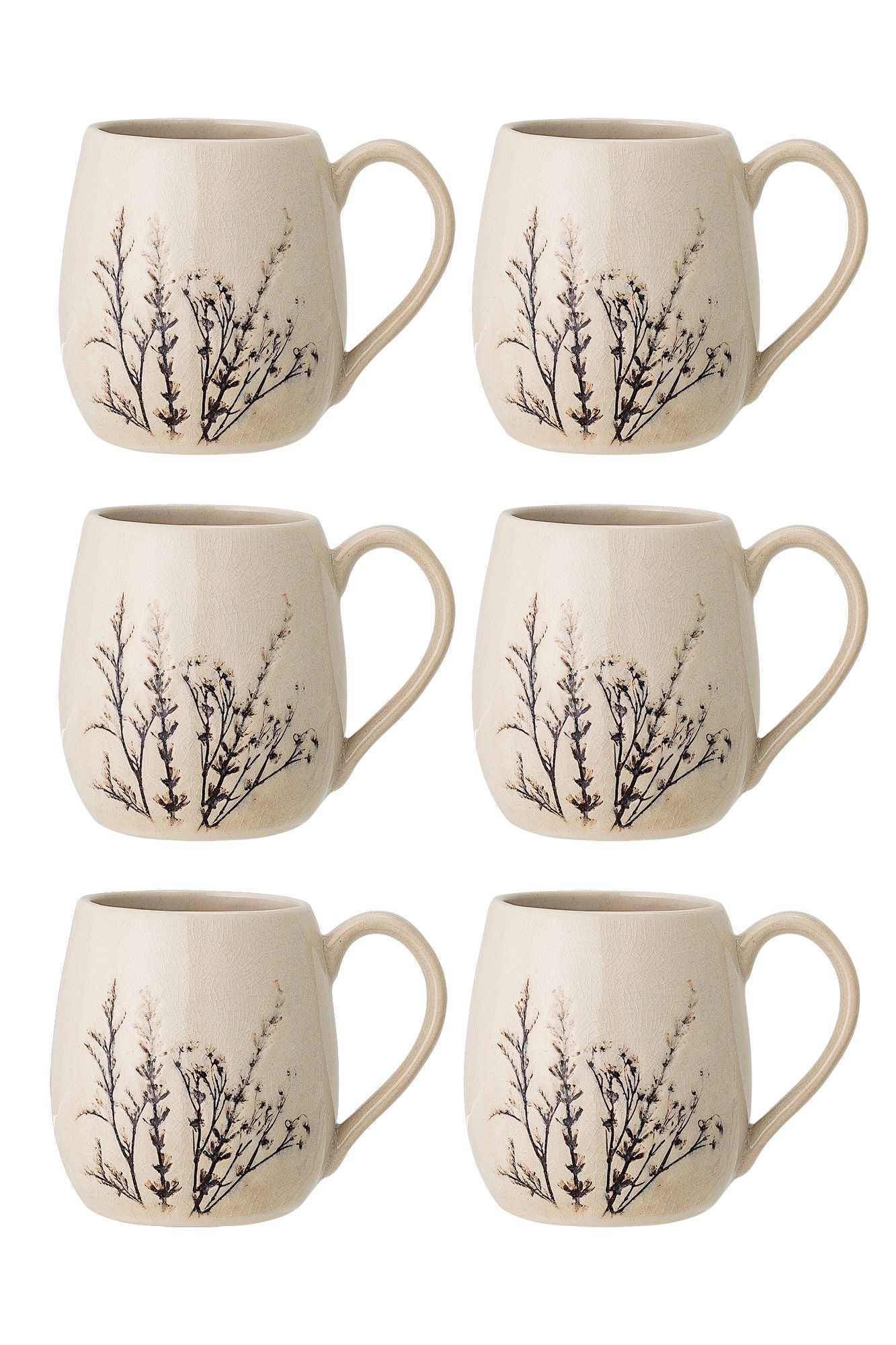 Bloomingville Bea Becher, Multipack, Natur, Steingut