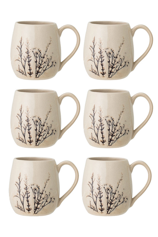 Bloomingville Bea Becher, Multipack, Natur, Steingut
