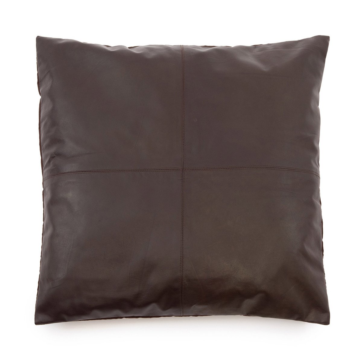 Der vierteilige Lederkissenbezug – Choco – 60 x 60
