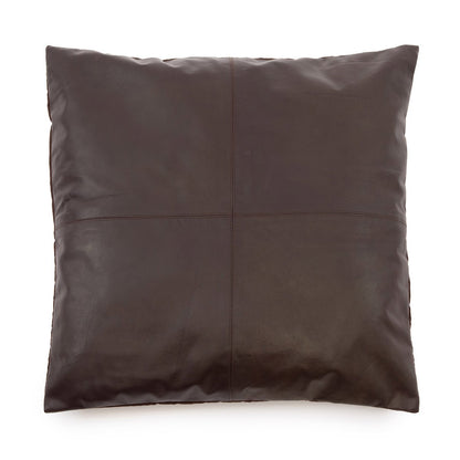 Der vierteilige Lederkissenbezug – Choco – 60 x 60