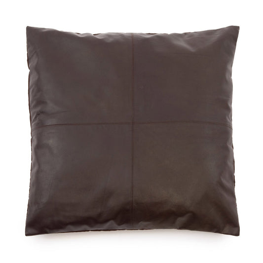 Der vierteilige Lederkissenbezug – Choco – 60 x 60