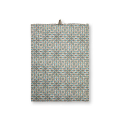 Pip Studio Geschirrtücher 2x Blooming Tales Bustani-Pashmina Khaki-Blue 50x70cm