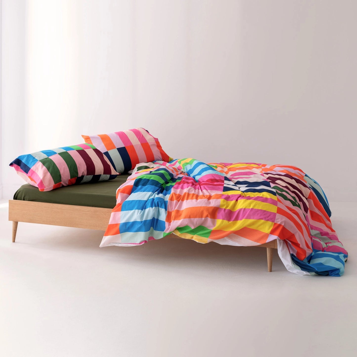 HAPPY FRIDAY Color Pop farbiger Bettbezug: 140x200 cm, 155x220cm OEKO-TEX®