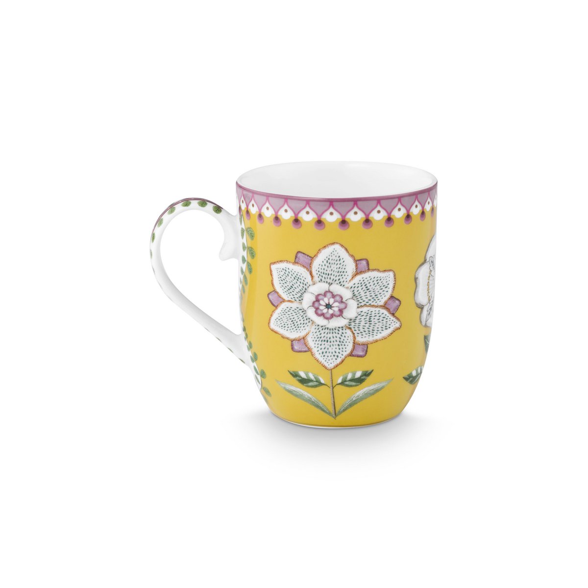 Pip Studio Becher 2x Small Lily&Lotus Yellow