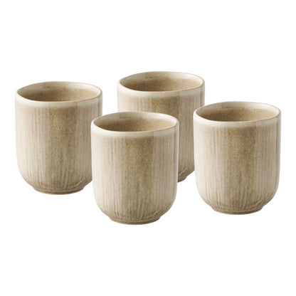 Viola Becher, Keramik, 4er-Set, beige