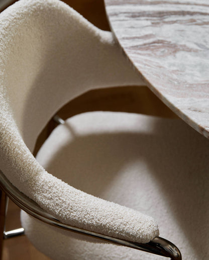 Nordal ALBERT Stuhl mit Lehne - off white