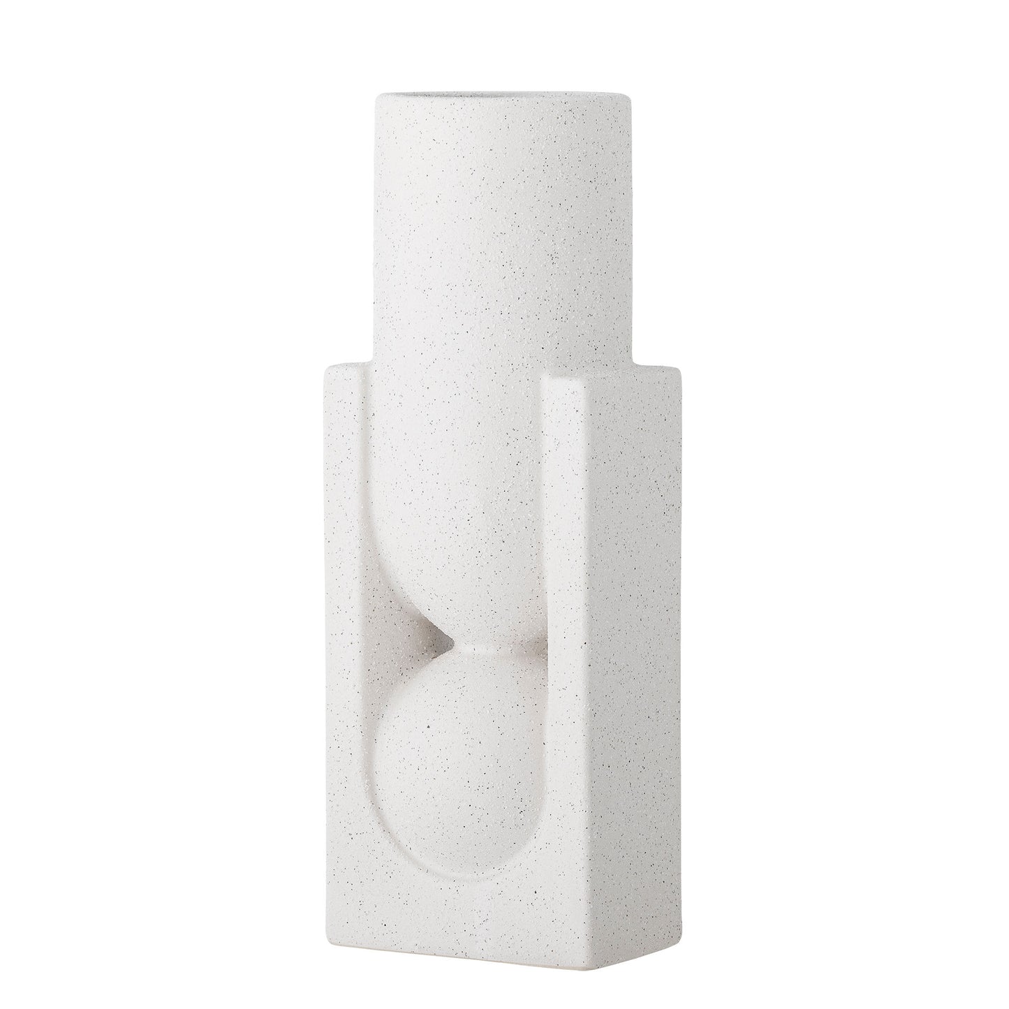 Bloomingville Salome Vase, Weiß, Steingut