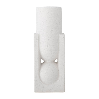 Bloomingville Salome Vase, Weiß, Steingut