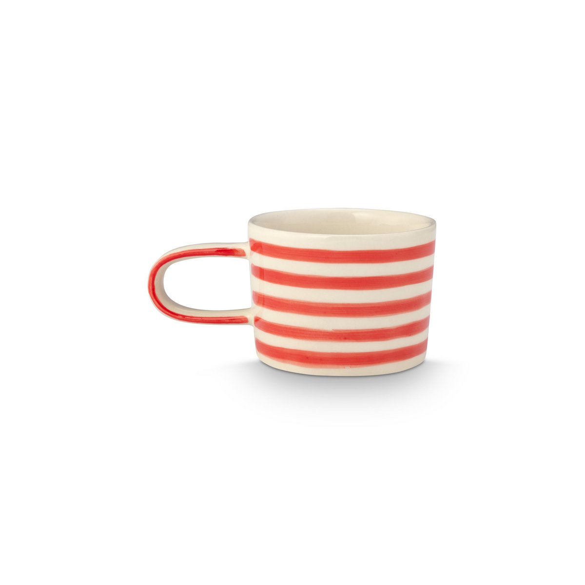 Mug with Ear Stripes Red 350ml