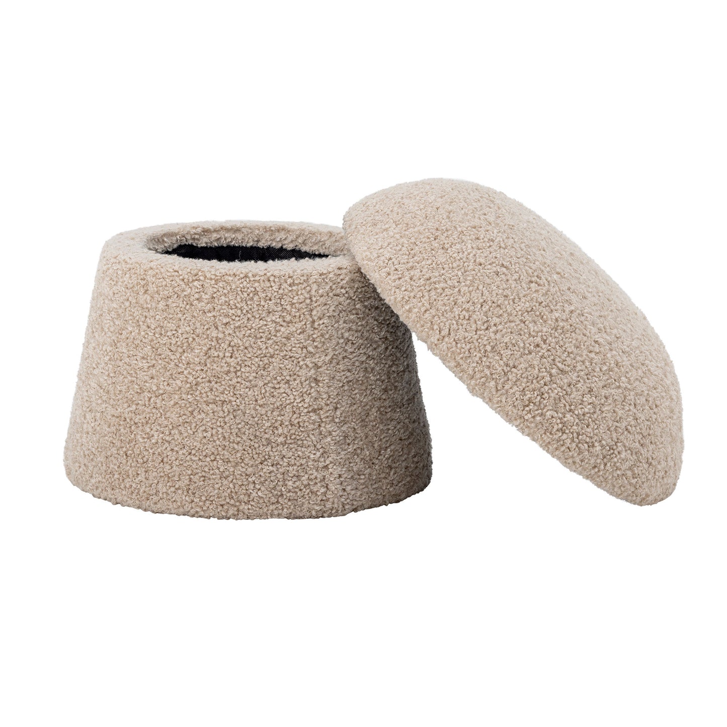 Bloomingville Bocca Pouf, Natur, Polyester