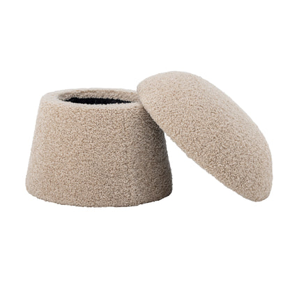 Bloomingville Bocca Pouf, Natur, Polyester