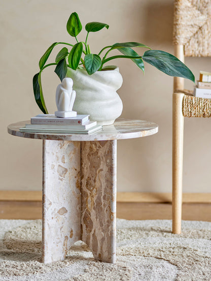 Bloomingville Jasmia Beistelltisch, Braun, Marmor