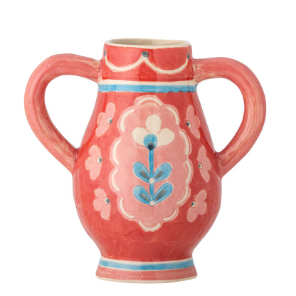 Bloomingville Odina Vase, Rose, Steingut